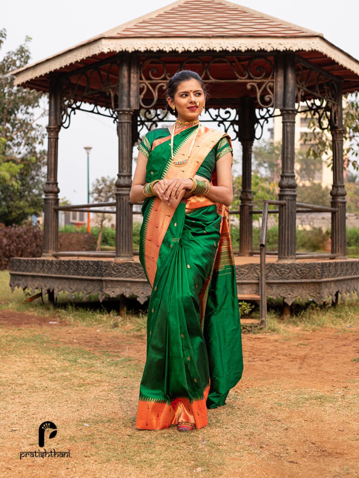 Green Silk Paithani Saree 259074