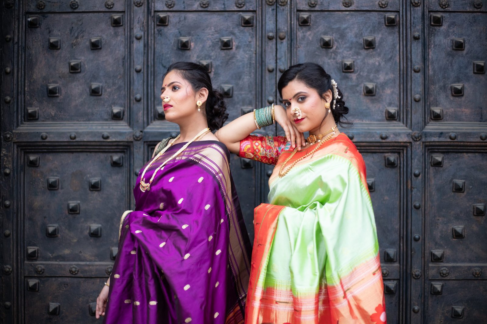 Yellow Paithani Silk saree for women