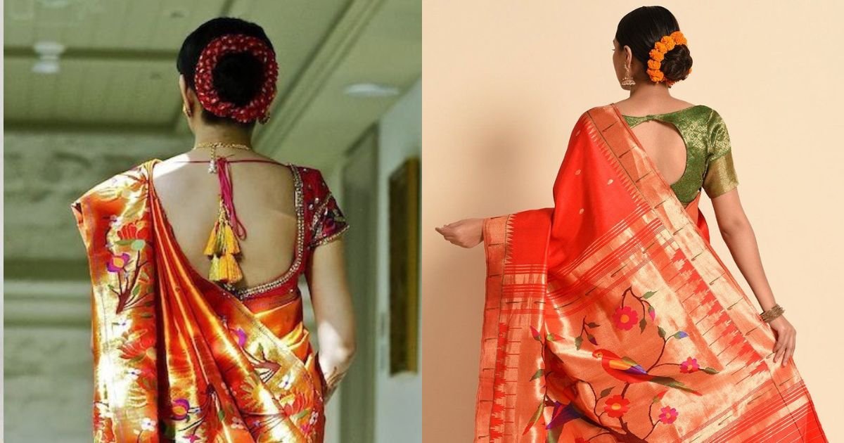 100 Latest Pattu Saree Blouse Designs and Patterns: (2023 Images)  Pattu saree  blouse designs, Saree blouse designs, Blue blouse designs