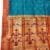 Yeola woven single muniya border blue Paithani Saree