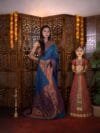 Blue Star Semi Paithani Saree