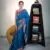 Blue Yeola Star Semi Paithani Saree