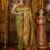 Mehendi Green Star Semi Paithani Saree