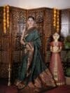 Mehendi Star Semi Paithani Saree