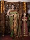 Mehendi Star Semi Paithani Saree