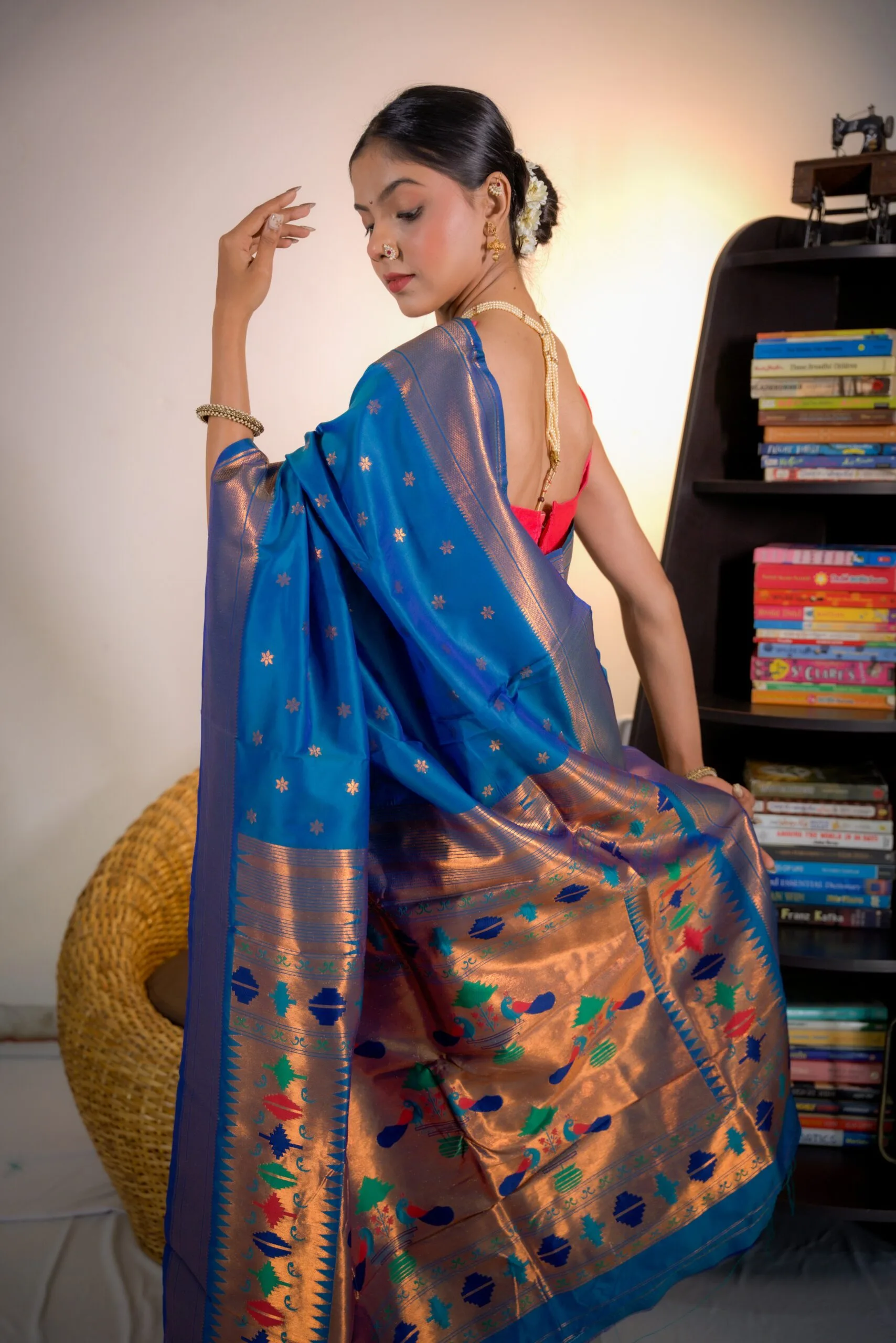 Blue Star Yeola Style Paithani