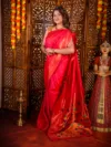 Red Star Semi Paithani Saree