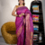 Purple Kalanjali Semi Paithani Saree