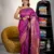 Purple Kalanjali Semi Paithani Saree