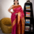 Magenta Colour Kalanjali Semi Paithani Saree