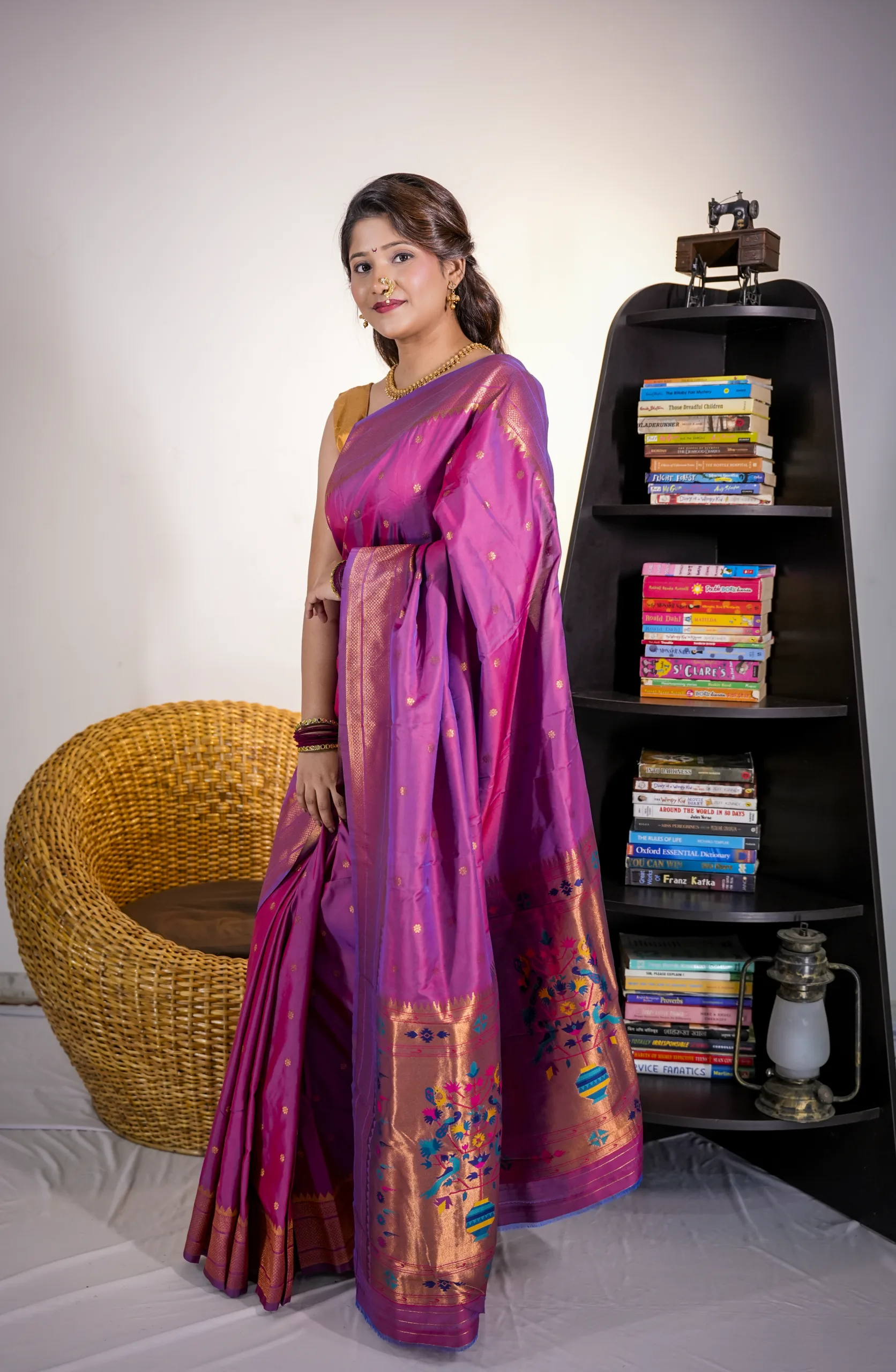 Purple Kalanjali Work Blouse